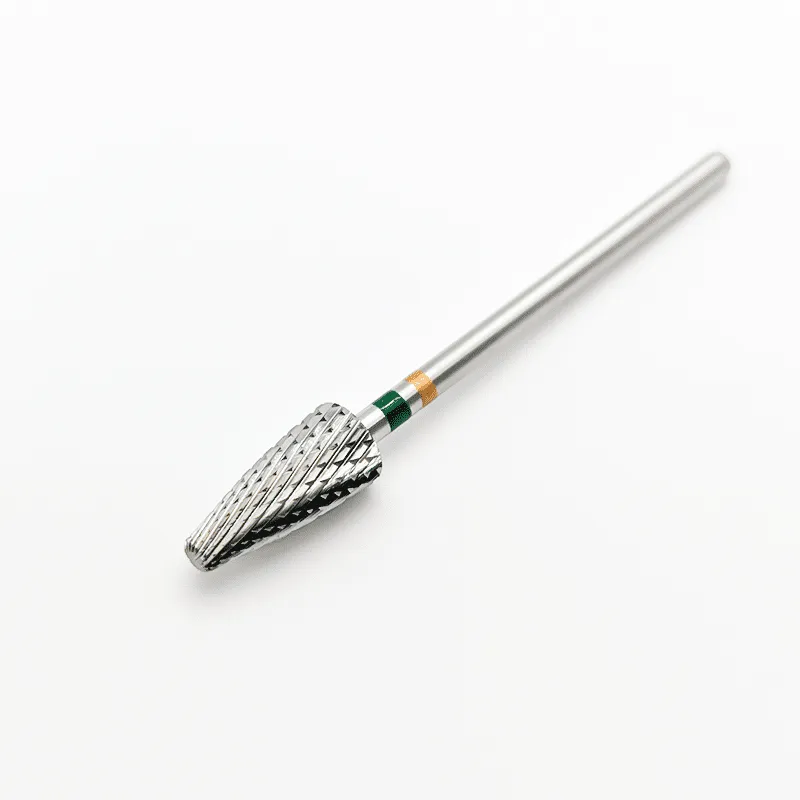 Left Handed – Carbide E file nail drill bit for gel, acrylic removal – Green